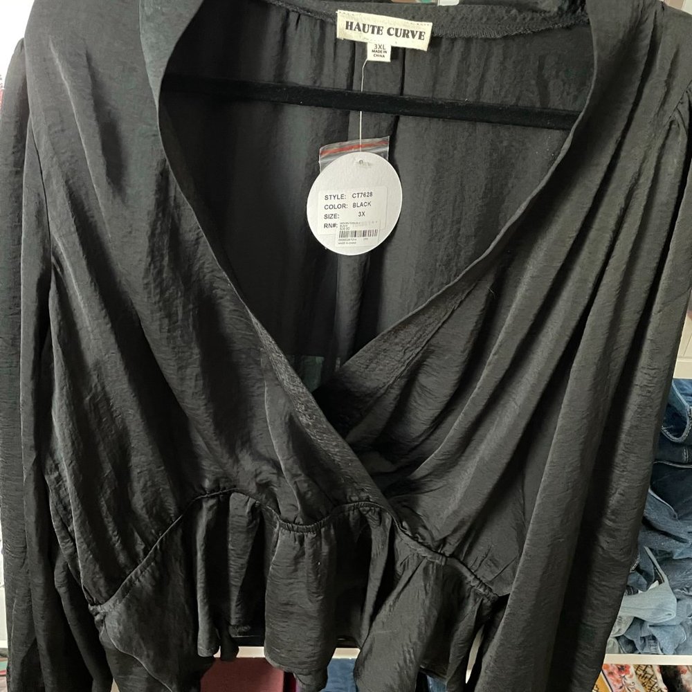 Haute Curve Black Blouse - NEVER WORN